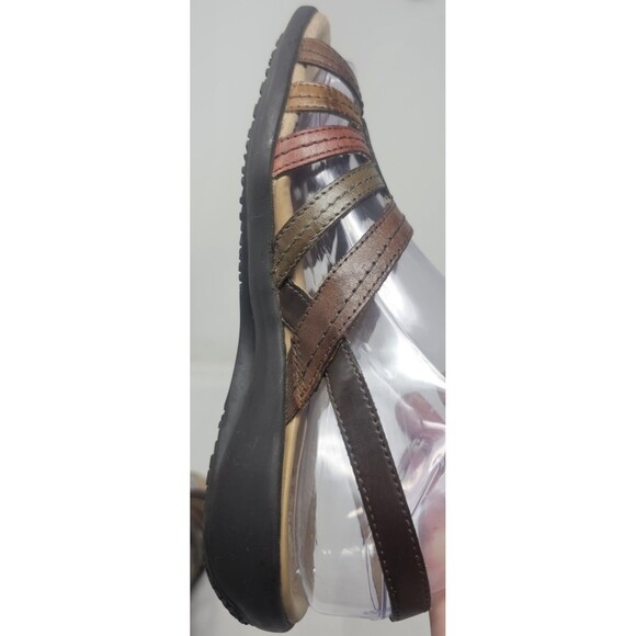 Earth Spirit Carlisle Brown Leather Sandal Sz 7.5 Open Toe Gelron 2000 Classic - Picture 6 of 12